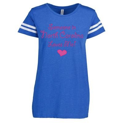 Someone In North Carolina Loves Me Enza Ladies Jersey Football T-Shirt