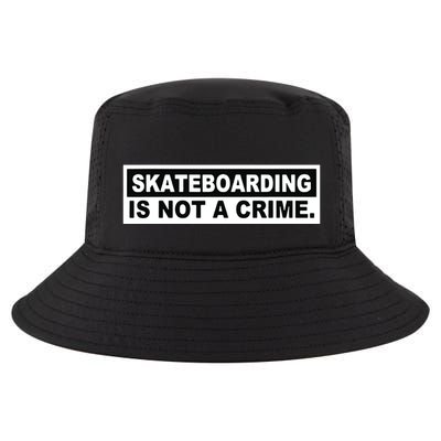 Skateboarding Is Not A Crime Cool Design Cool Comfort Performance Bucket Hat