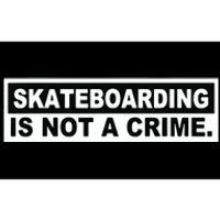 Skateboarding Is Not A Crime Cool Design Bumper Sticker