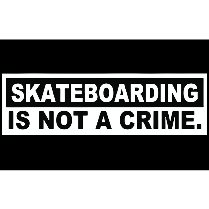 Skateboarding Is Not A Crime Cool Design Bumper Sticker