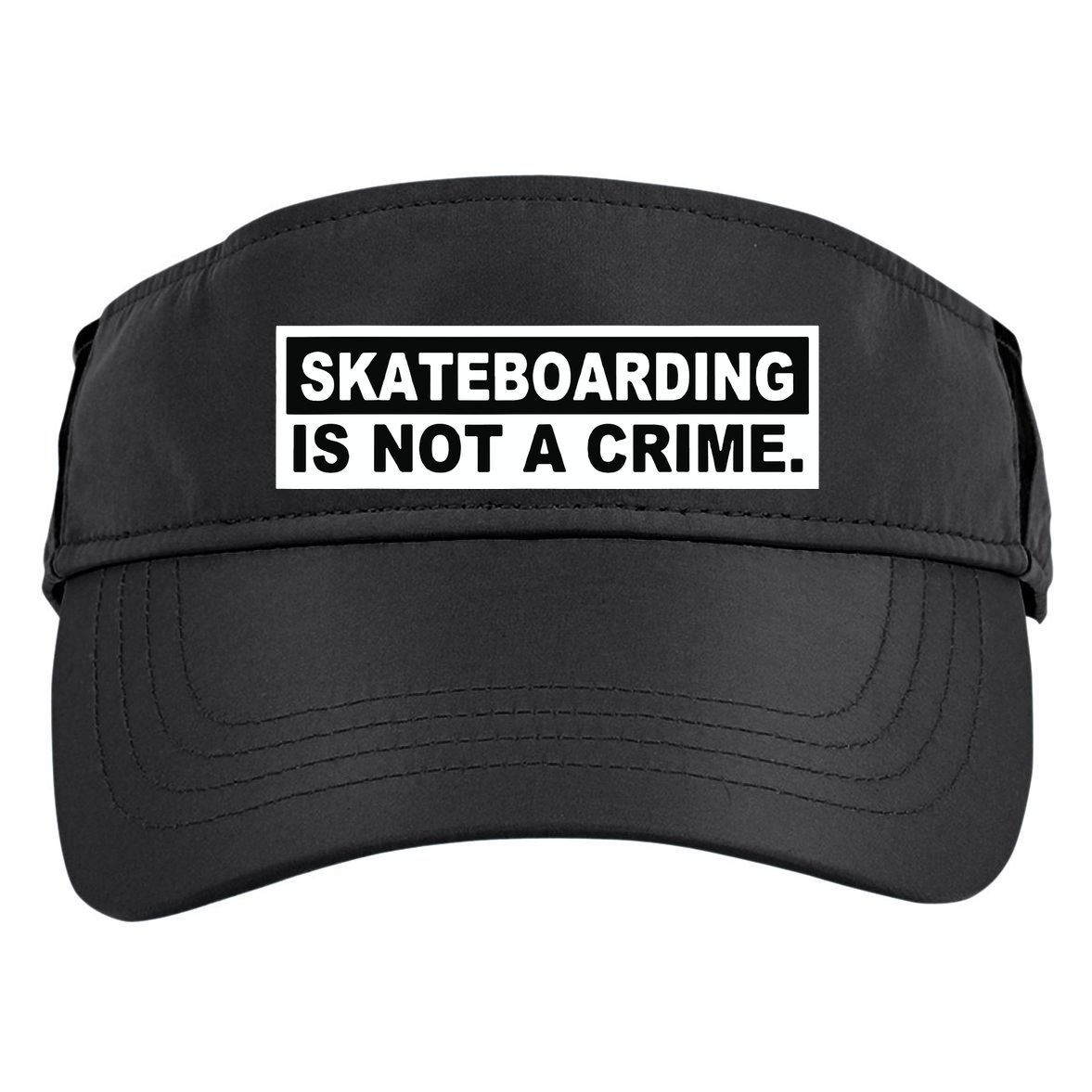 Skateboarding Is Not A Crime Cool Design Adult Drive Performance Visor