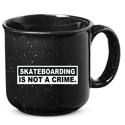 Skateboarding Is Not A Crime Cool Design 15oz Campfire Ceramic Mug