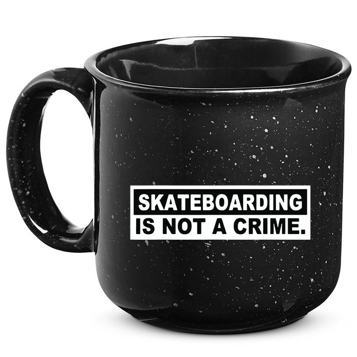 Skateboarding Is Not A Crime Cool Design 15oz Campfire Ceramic Mug