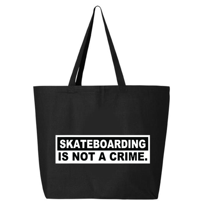 Skateboarding Is Not A Crime Cool Design 25L Jumbo Tote