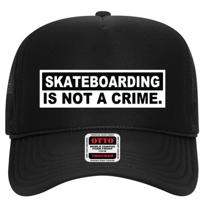 Skateboarding Is Not A Crime Cool Design Trucker Hat