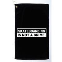 Skateboarding Is Not A Crime Cool Design Golf Towel