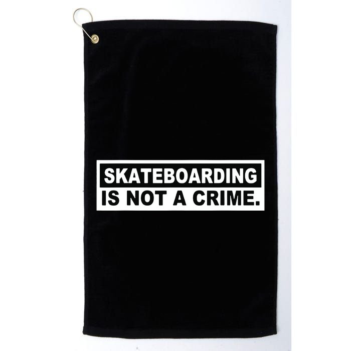 Skateboarding Is Not A Crime Cool Design Golf Towel
