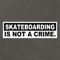 Skateboarding Is Not A Crime Cool Design Cotton Canvas Backpack