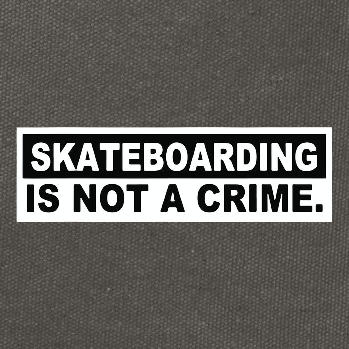 Skateboarding Is Not A Crime Cool Design Cotton Canvas Backpack