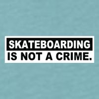 Skateboarding Is Not A Crime Cool Design Sueded Cloud Jersey T-Shirt