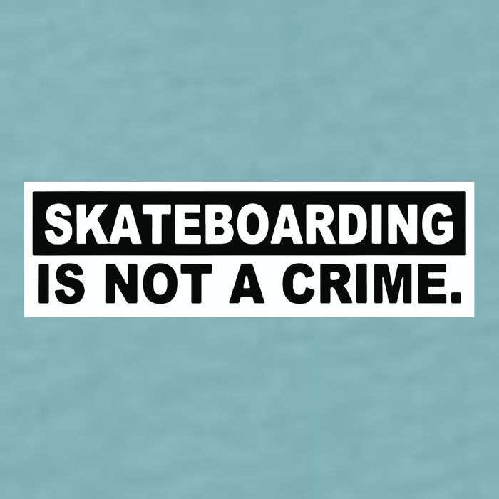 Skateboarding Is Not A Crime Cool Design Sueded Cloud Jersey T-Shirt