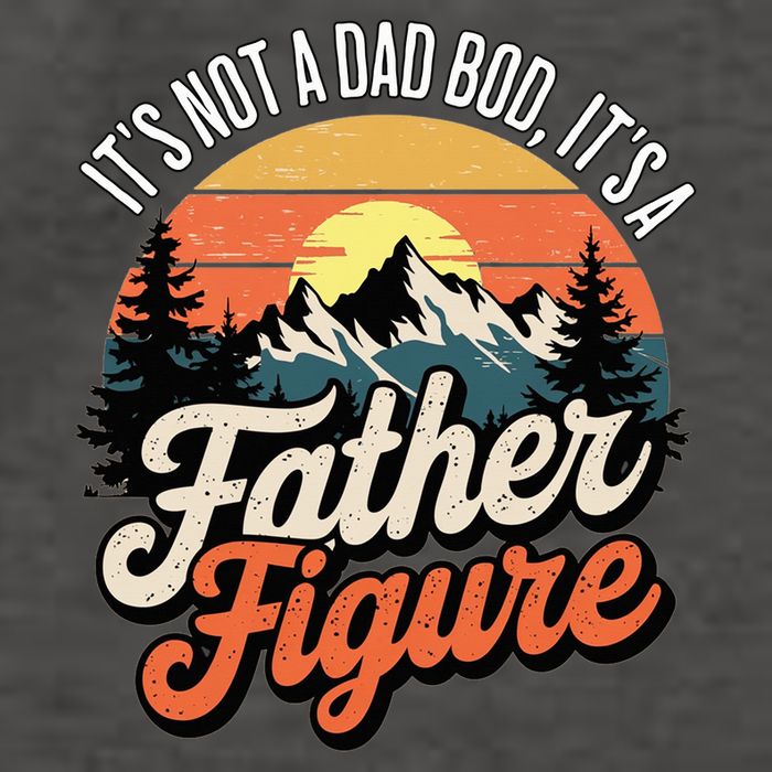 S It'S Not A Dad Bod It'S A Father Figure Retro Vector Backpack