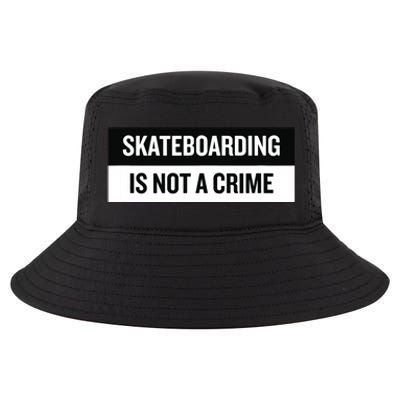 Skateboarding Is Not A Crime Skate Skateboard Cool Comfort Performance Bucket Hat