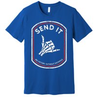 Send It No Victory Without Sacrifice Hand Bone Funny  Premium T-Shirt