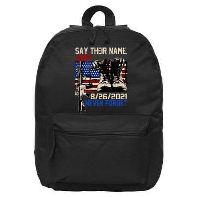 Say Ir Names Joe Names Of Fallen Soldiers 13 Heroes 16 in Basic Backpack