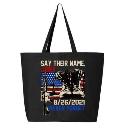 Say Ir Names Joe Names Of Fallen Soldiers 13 Heroes 25L Jumbo Tote