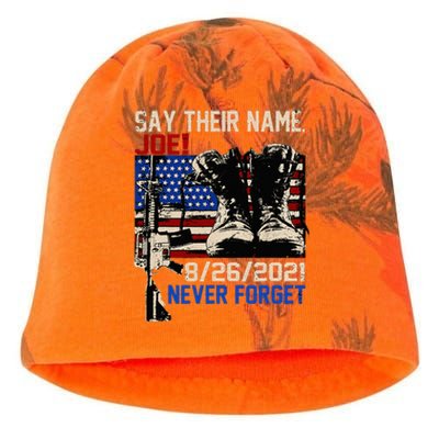 Say Ir Names Joe Names Of Fallen Soldiers 13 Heroes Kati - Camo Knit Beanie