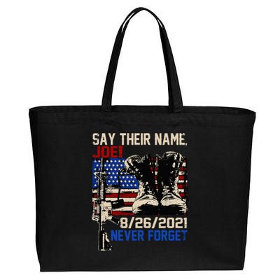 Say Ir Names Joe Names Of Fallen Soldiers 13 Heroes Cotton Canvas Jumbo Tote