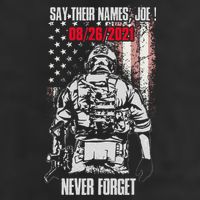 Say Ir Names Joe Names Of Fallen Soldiers 13 Heroes 7 Panel Mesh Trucker Snapback Hat