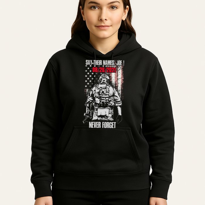 Say Ir Names Joe Names Of Fallen Soldiers 13 Heroes Hoodie