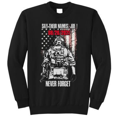 Say Ir Names Joe Names Of Fallen Soldiers 13 Heroes Sweatshirt
