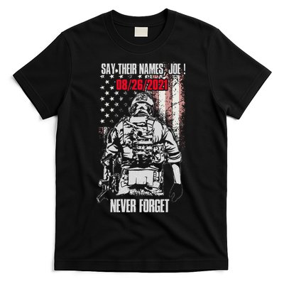 Say Ir Names Joe Names Of Fallen Soldiers 13 Heroes T-Shirt