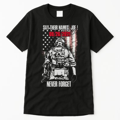 Say Ir Names Joe Names Of Fallen Soldiers 13 Heroes Tall T-Shirt