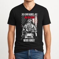 Say Ir Names Joe Names Of Fallen Soldiers 13 Heroes V-Neck T-Shirt