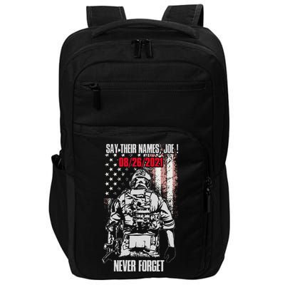 Say Ir Names Joe Names Of Fallen Soldiers 13 Heroes Impact Tech Backpack