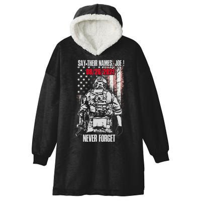 Say Ir Names Joe Names Of Fallen Soldiers 13 Heroes Hooded Wearable Blanket