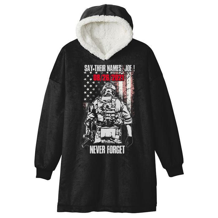 Say Ir Names Joe Names Of Fallen Soldiers 13 Heroes Hooded Wearable Blanket