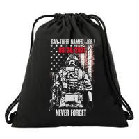 Say Ir Names Joe Names Of Fallen Soldiers 13 Heroes Drawstring Bag