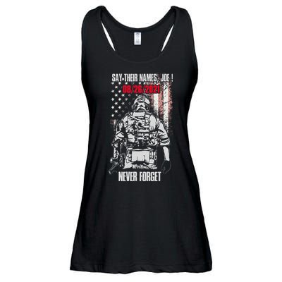 Say Ir Names Joe Names Of Fallen Soldiers 13 Heroes Ladies Essential Flowy Tank