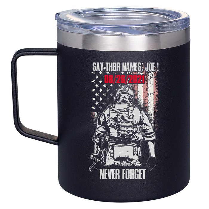 Say Ir Names Joe Names Of Fallen Soldiers 13 Heroes 12oz Stainless Steel Coffee Mug