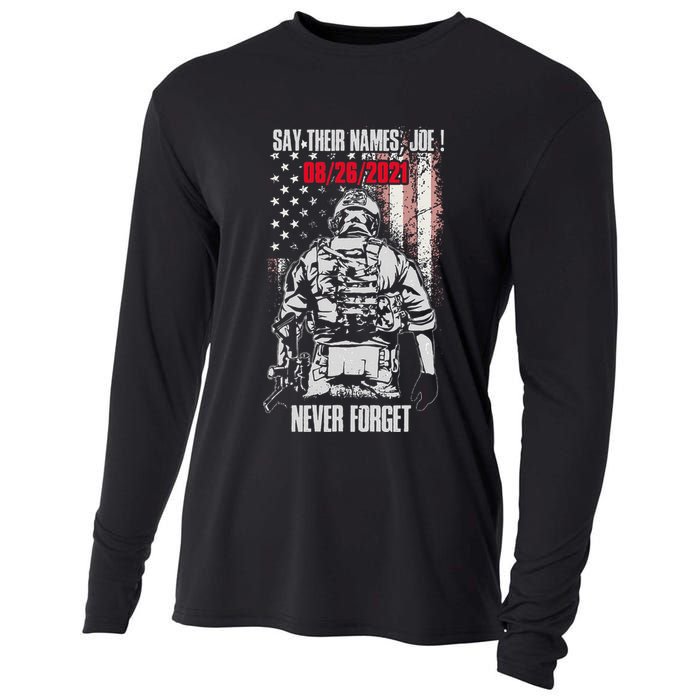 Say Ir Names Joe Names Of Fallen Soldiers 13 Heroes Cooling Performance Long Sleeve Crew