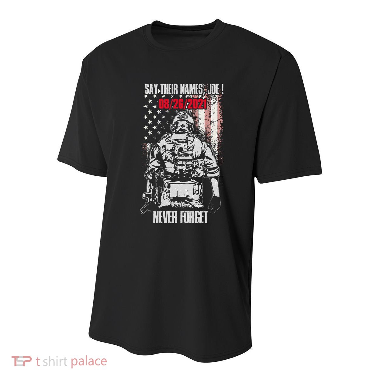 Say Ir Names Joe Names Of Fallen Soldiers 13 Heroes Youth Performance Sprint T-Shirt