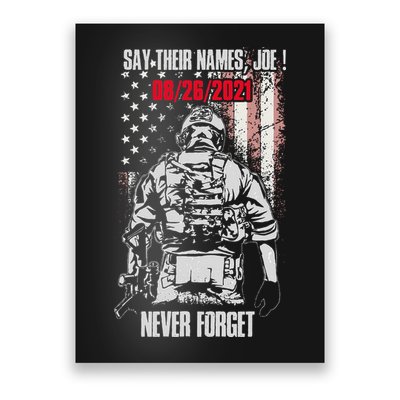 Say Ir Names Joe Names Of Fallen Soldiers 13 Heroes Poster