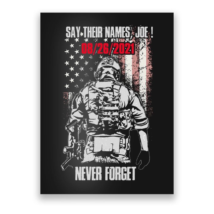 Say Ir Names Joe Names Of Fallen Soldiers 13 Heroes Poster