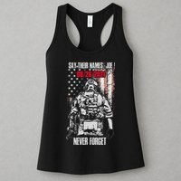 Say Ir Names Joe Names Of Fallen Soldiers 13 Heroes Womens Tank Top
