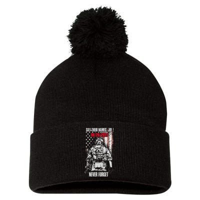 Say Ir Names Joe Names Of Fallen Soldiers 13 Heroes Pom Pom 12in Knit Beanie