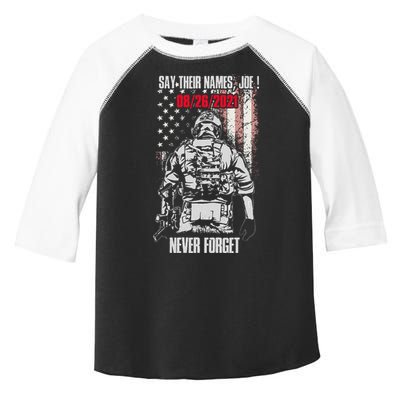 Say Ir Names Joe Names Of Fallen Soldiers 13 Heroes Toddler Fine Jersey T-Shirt