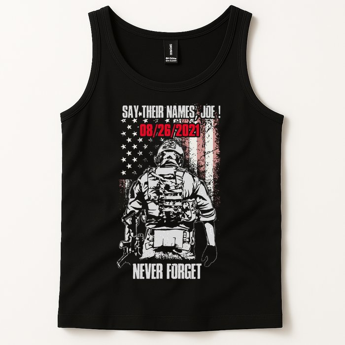 Say Ir Names Joe Names Of Fallen Soldiers 13 Heroes Tank Top