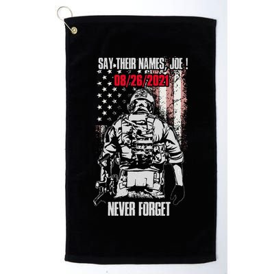 Say Ir Names Joe Names Of Fallen Soldiers 13 Heroes Golf Towel