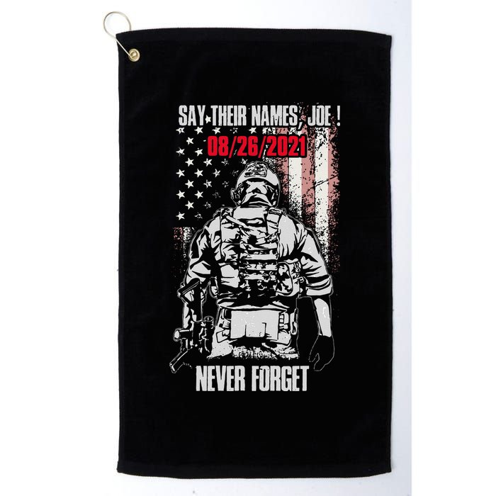 Say Ir Names Joe Names Of Fallen Soldiers 13 Heroes Golf Towel