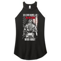 Say Ir Names Joe Names Of Fallen Soldiers 13 Heroes Women's Perfect Tri Rocker Tank