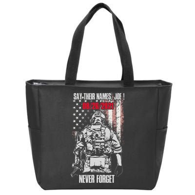 Say Ir Names Joe Names Of Fallen Soldiers 13 Heroes Zip Tote Bag