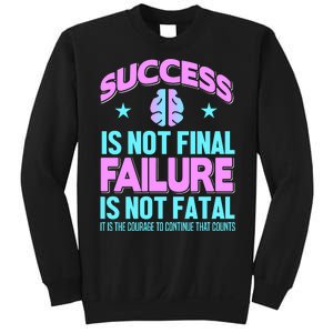 Success Is Not Final Failure Is Not Fatal Sweatshirt