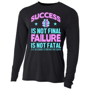 Success Is Not Final Failure Is Not Fatal Cooling Performance Long Sleeve Crew