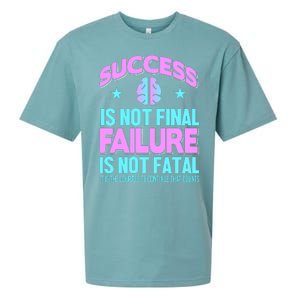 Success Is Not Final Failure Is Not Fatal Sueded Cloud Jersey T-Shirt