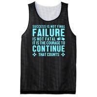 Success Is Not Final Failure Mesh Reversible Basketball Jersey Tank